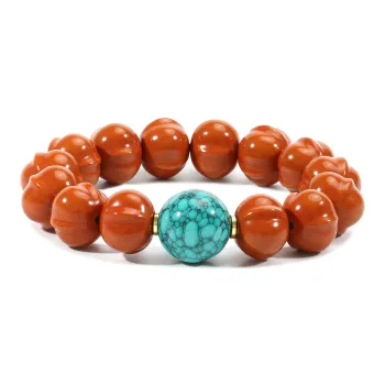LIBALU Monkey Head Walnut Bracelets Unisex