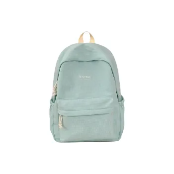 Kewuku Nylon Backpack Unisex Lake Blue, Light Green, White, Pink, Khaki