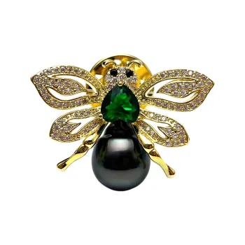 PEARL QUEEN Pearl Brooches Unisex