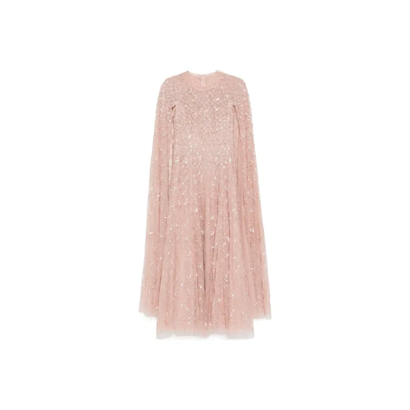 NEEDLE & THREAD Heart Lattice Gown-0