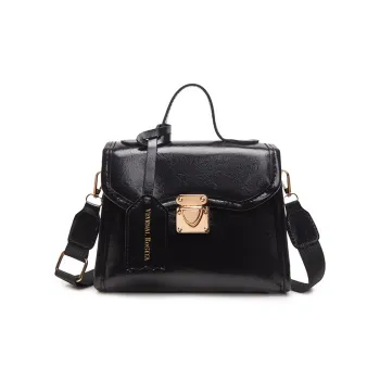 Bywhich PU Crossbody One Shoulder Handbag Women's Black/White