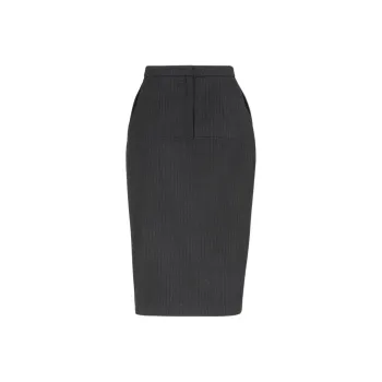 FENDI FW24 Casual Long Skirts Women's Black