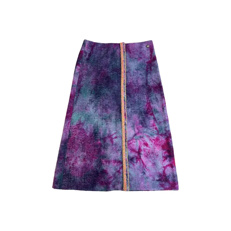CHANEL Casual Long Skirt Women's Purple-0