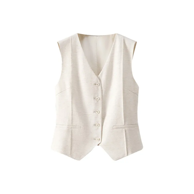 TOUCH Vests Women's Beige-0