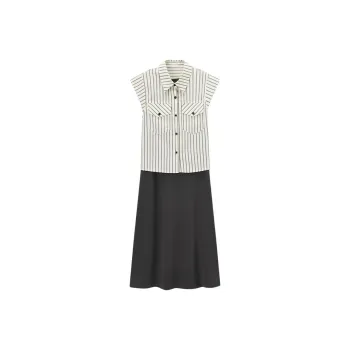 EICHITOO Skirt Set Women's Ecru Trim