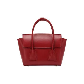 PAYOT Microfiber Synthetic Leather Handbag Women's Burgundy