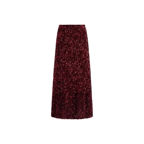 ALICE+OLIVIA Sequin embellished Flared Skirt