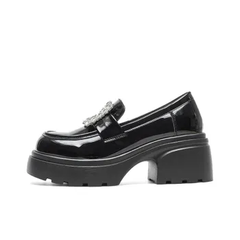 15 MINS Chunky Heel High Heels Women's Black