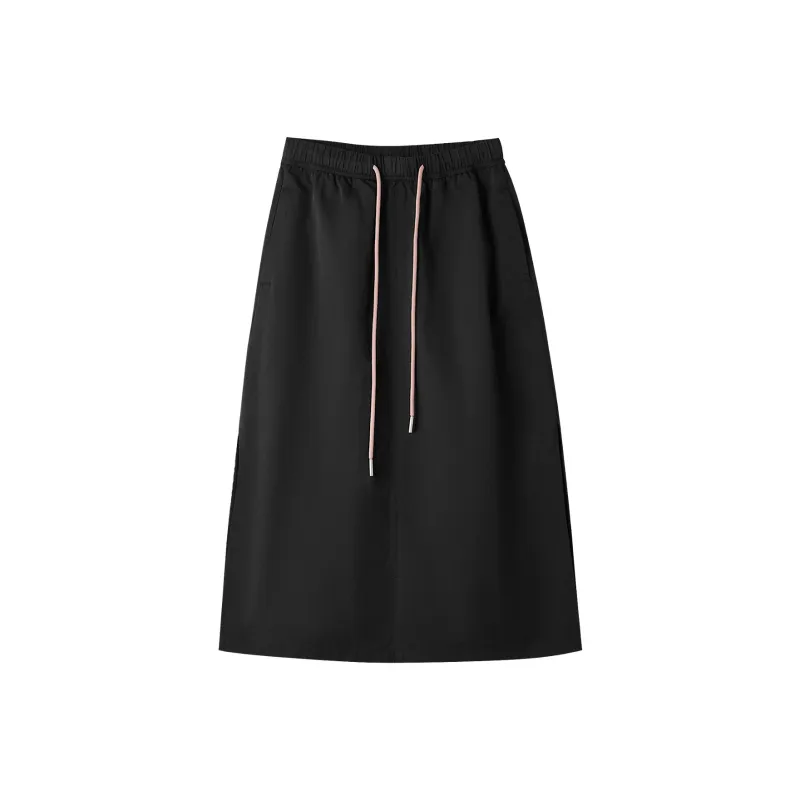 HLA Casual Long Skirts Women's Black-0
