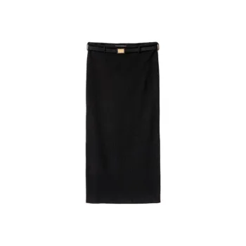 MIU MIU Casual Long Skirt Women's Black