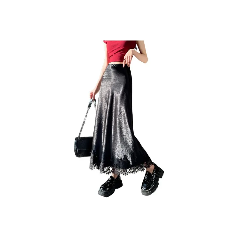Oudifu Casual Long Skirt Women's-2