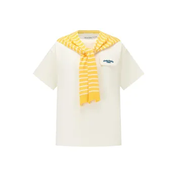 Alexia Sandra T Shirts Women's White/Yellow