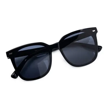 HELEN KELLER Plate Frame Square Sunglasses Unisex