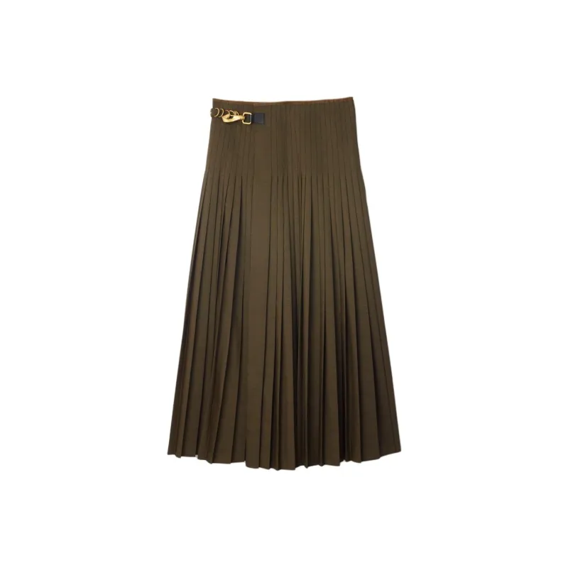 Burberry Casual Long Skirts Women's Flame Heather Gray-0