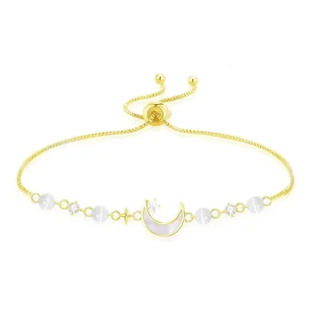 ALI THE FOX Glass Cat Eye Jade Bracelets Women's