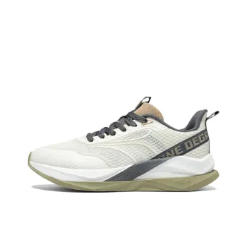 361° Anti Slip Wear Resistant Low Top Casual Racing Running Shoes Men's White Green Gray