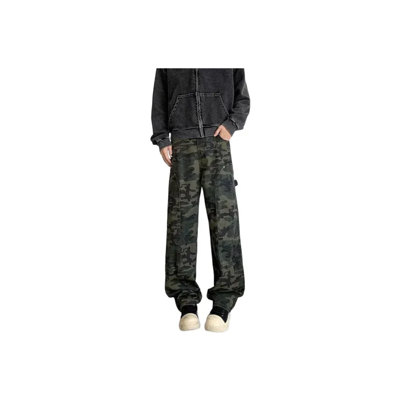 Concubine Zhu Jeans Unisex Camouflage-0