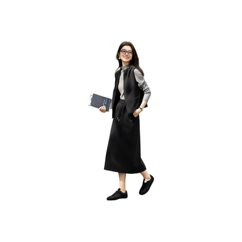 XWI Two Piece Skirt Sets Women's Black-0