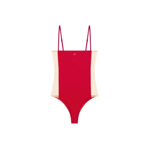 COURREGES Illusion Square Swimsuit 'Ruby'