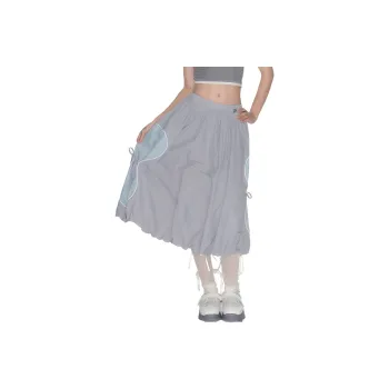 Guuka Hero Casual Long Skirts Women's Gray
