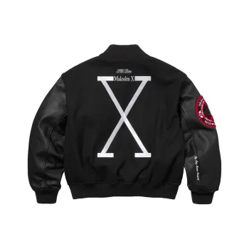 Supreme 40 Acres Malcolm X Varsity Jacket