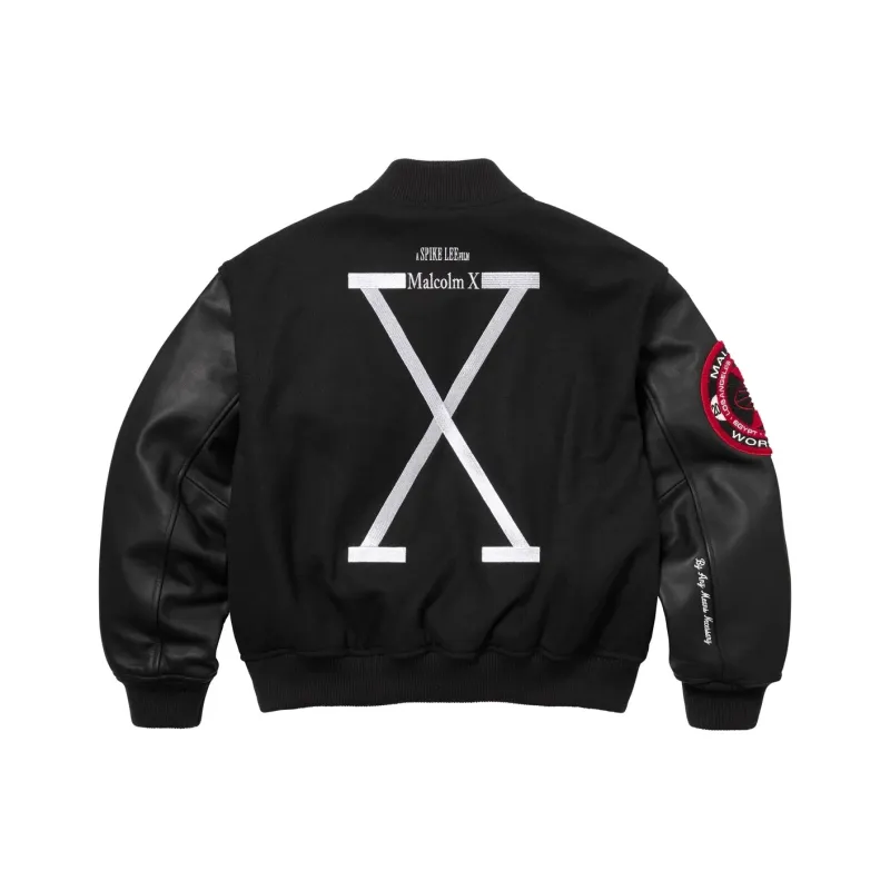 Supreme 40 Acres Malcolm X Varsity Jacket-0