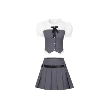 ARIADNAW STUDIO Skirt Set Women's Gray Two Piece Set