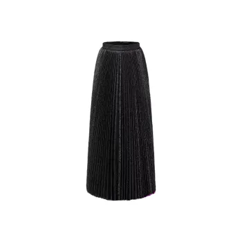 LOUIS VUITTON Monogram Jacquard Pleated Skirt