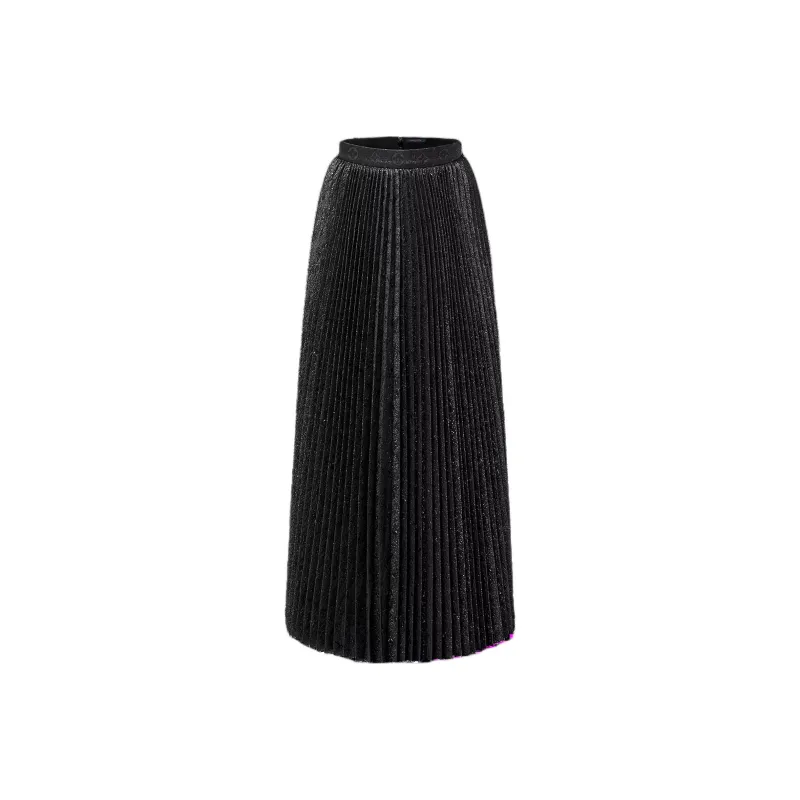 LOUIS VUITTON Monogram Jacquard Pleated Skirt-0