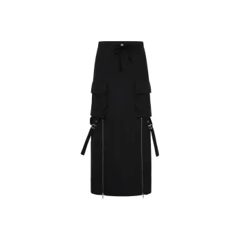 MOCO Casual Long Skirts Women's Black