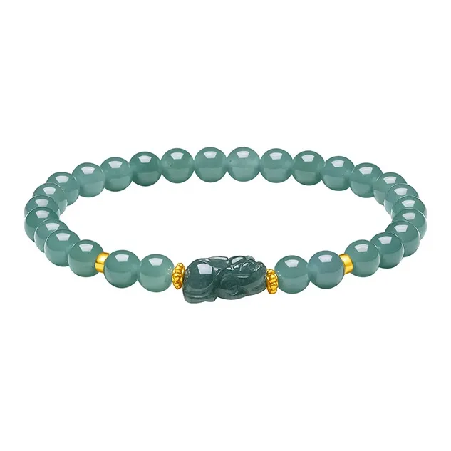 LIU GUI FU JEWELRY Bean Type Jadeite Bracelets Unisex-0