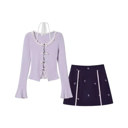 Lookinto Two Piece Skirt Sets Women's