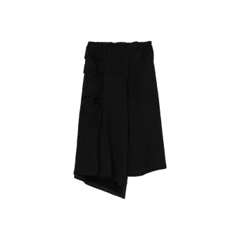 Yohji Yamamoto Asymmetric hem Midi Skirt