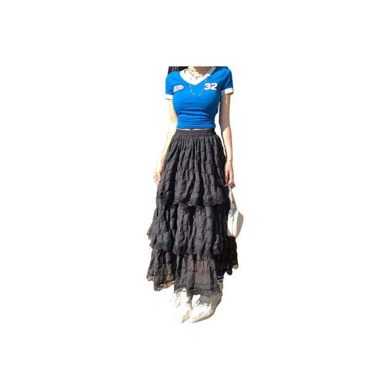 Kazakhstan Casual Long Skirts Women's-0