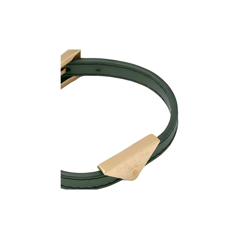 PRADA Leather Wristbands Unisex Green-2