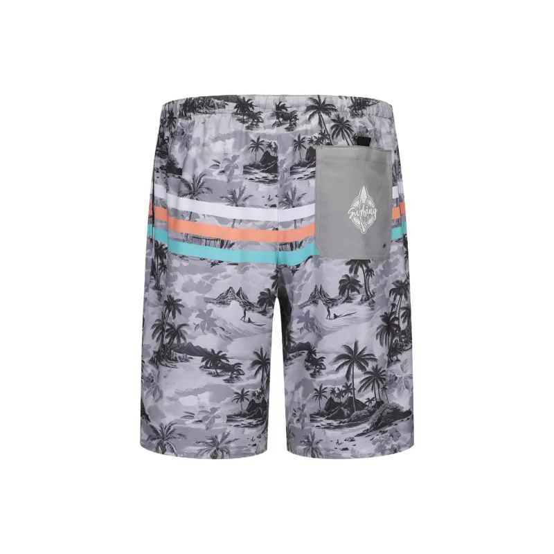 DECATHLON OLAIAN100 Collection Beach Shorts Men's Gray-1