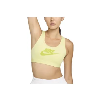 Nike Swoosh Padded Logo Sports Bra Sports Underwear Women's Neon Pink