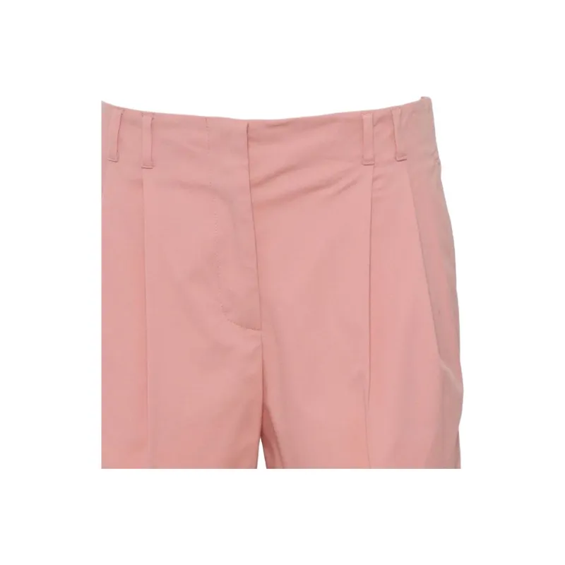 MaxMara Studio Bergen Pleated Tailored Shorts-5