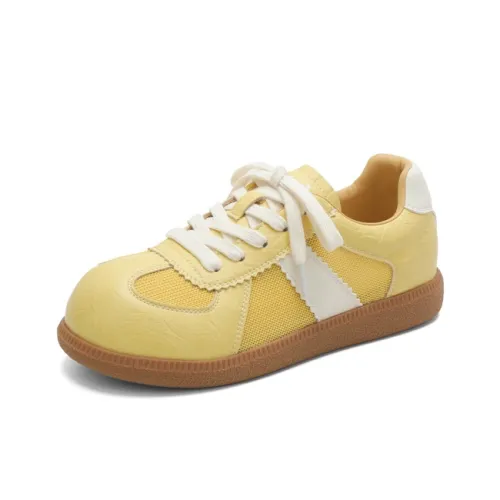JOSINY Low Top Casual Shoes Women's Yellow