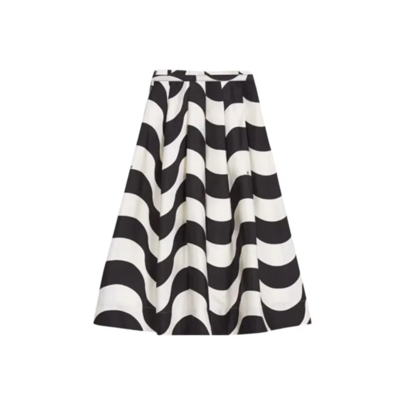 Yiner Casual Long Skirt Women's Cream White-0