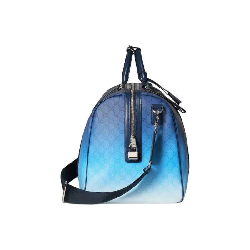 GUCCI GG Monogram Coated Fabric Handbag, Shoulder Bag, Crossbody Bag, Travel Bag Men's Blue-2