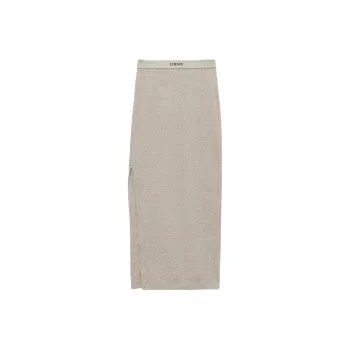 LOEWE Logo waistband Midi Skirt