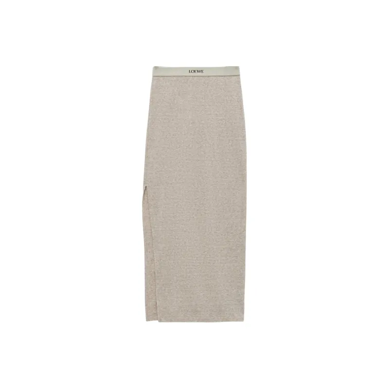 LOEWE Logo waistband Midi Skirt-0