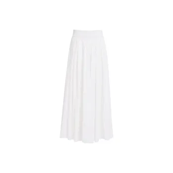 ZAZN Casual Long Skirts Women's White