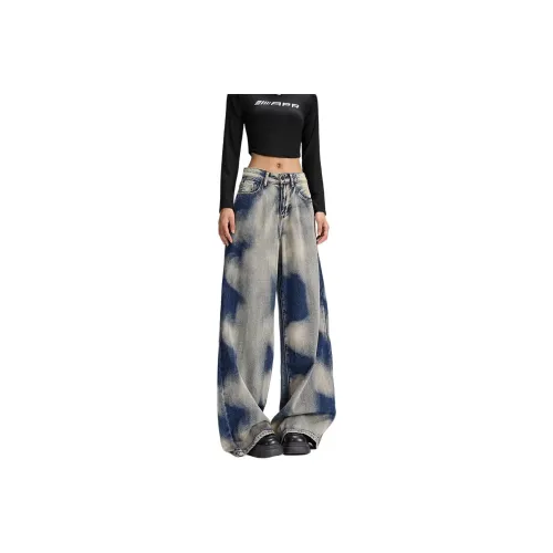 XIANSINIAO Jeans Women's Light Blue