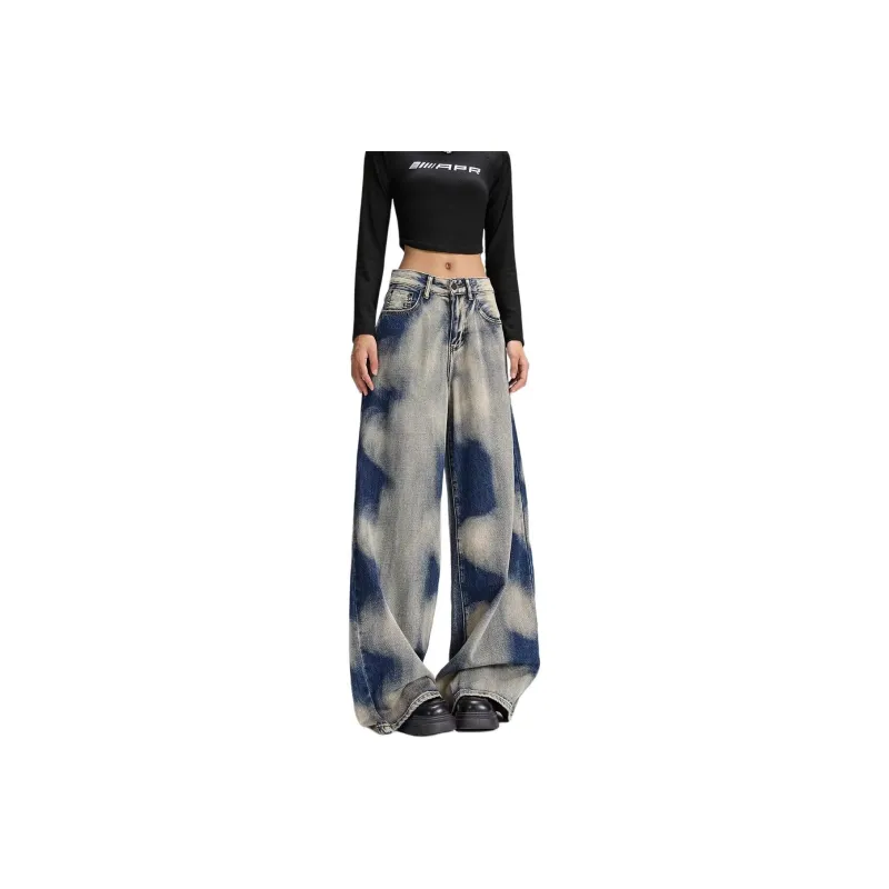 XIANSINIAO Jeans Women's Light Blue-0