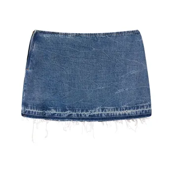 Ouyang Denim Short Skirts Women's Sea Salt Blue