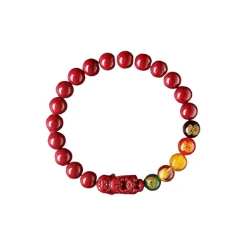 ZHIZUO Natural Cinnabar Bracelets Unisex