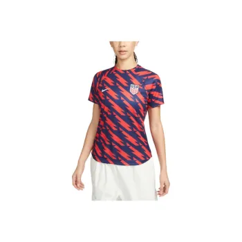 Nike USA Soccer Team Olympic Series SS24 U.S. Academy Pro Dri FIT Soccer Top Soccer Jersey Women's Speed Red