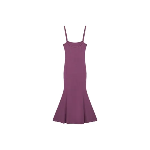OSQ Casual Long Skirts Women's Purple